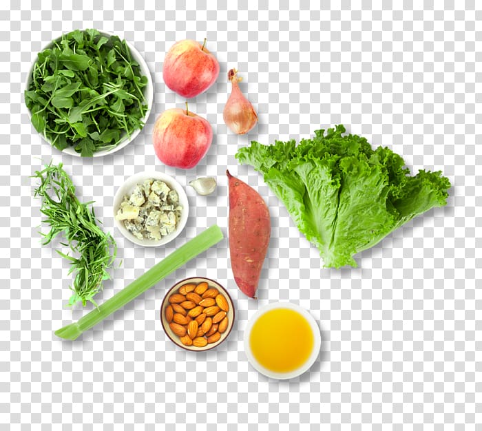 flat of vegetables, Blue cheese Vinaigrette Salad Vegetarian cuisine Leaf vegetable, Chopped Salad With Apples, Sweet Potato, Blue Cheese And Cider transparent background PNG clipart
