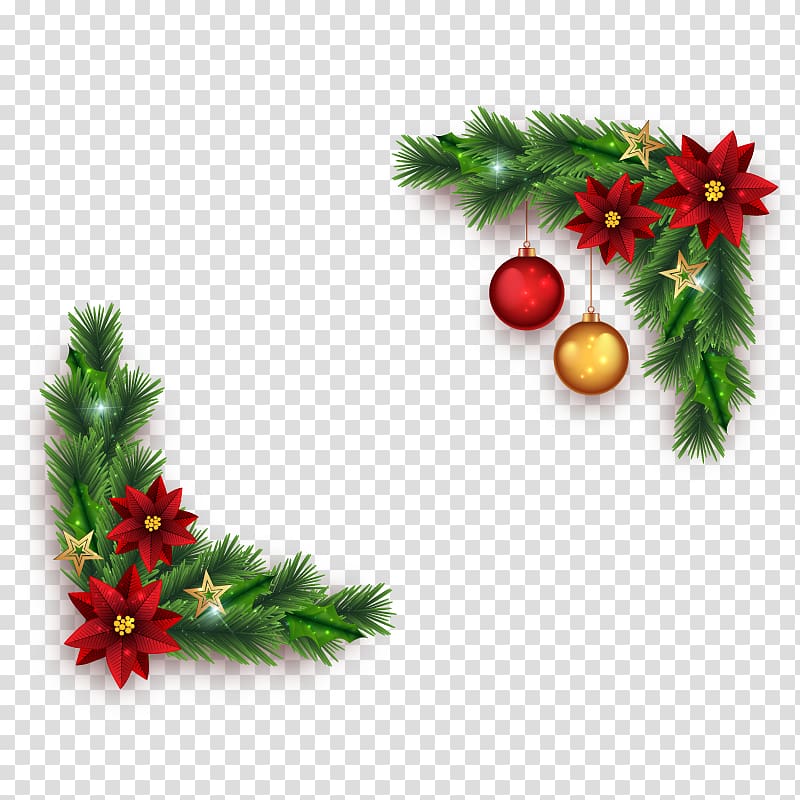 , Christmas border transparent background PNG clipart