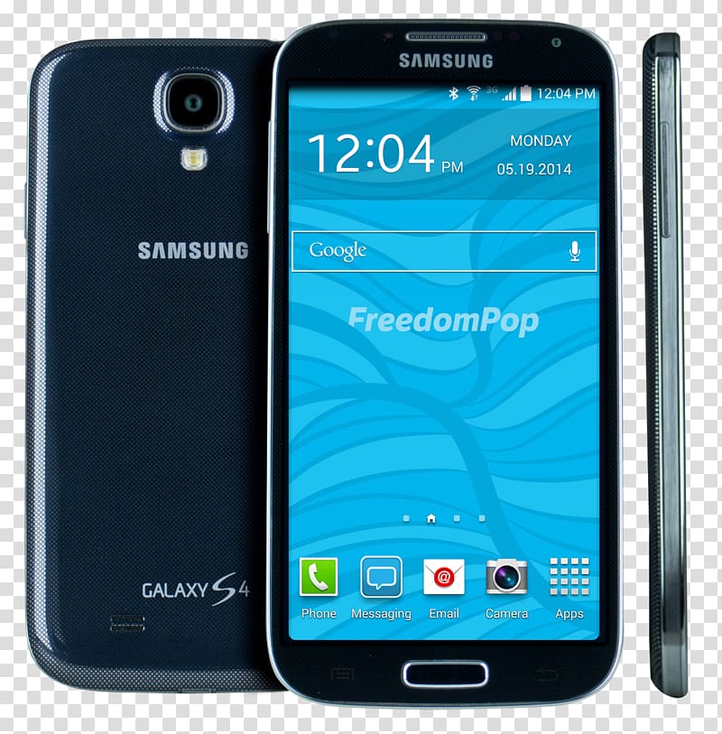 Samsung Galaxy S4, Black FreedomPop Smartphone LTE Freedomphone Galaxys4 Cpo Wht, smartphone transparent background PNG clipart