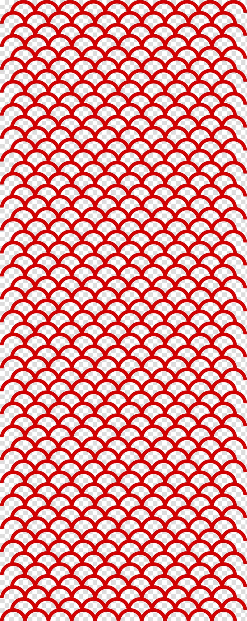rectangular red decor, Motif Fish scale Pattern, Wave Shading transparent background PNG clipart