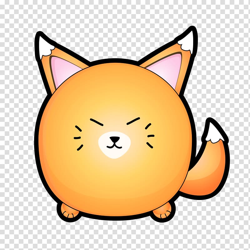Cartoon Drawing Cuteness , Round, yellow fox transparent background PNG clipart