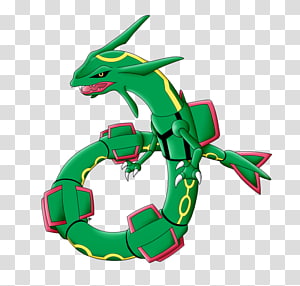 Shiny mega rayquaza render transparent background PNG clipart