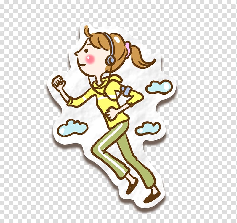 Running , Running girl transparent background PNG clipart