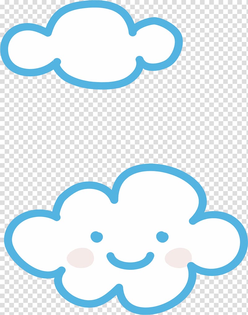 Cartoon Cloud iridescence Speech balloon, Creative cute clouds transparent background PNG clipart