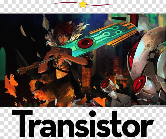 Transistor Pyre Supergiant Games Bastion PlayStation 4, singer game transparent background PNG clipart