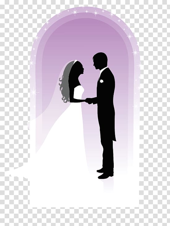 Bridegroom Wedding , Wedding silhouettes transparent background PNG clipart