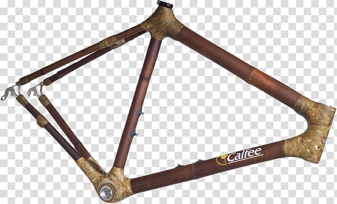 Bamboo bicycle Bicycle Frames Calfee Design, flax fiber composite transparent background PNG clipart