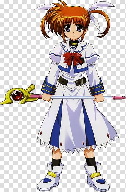 Nanoha Takamachi Fate Testarossa Raising Heart Magical Girl Lyrical Nanoha A\'s, Anime transparent background PNG clipart