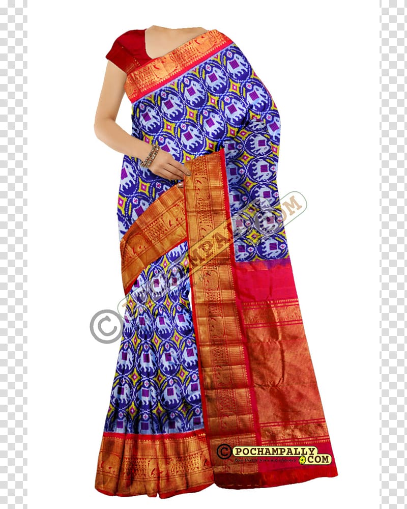 Bhoodan Pochampally Kanchipuram Uppada Silk Pochampally Saree, dress transparent background PNG clipart