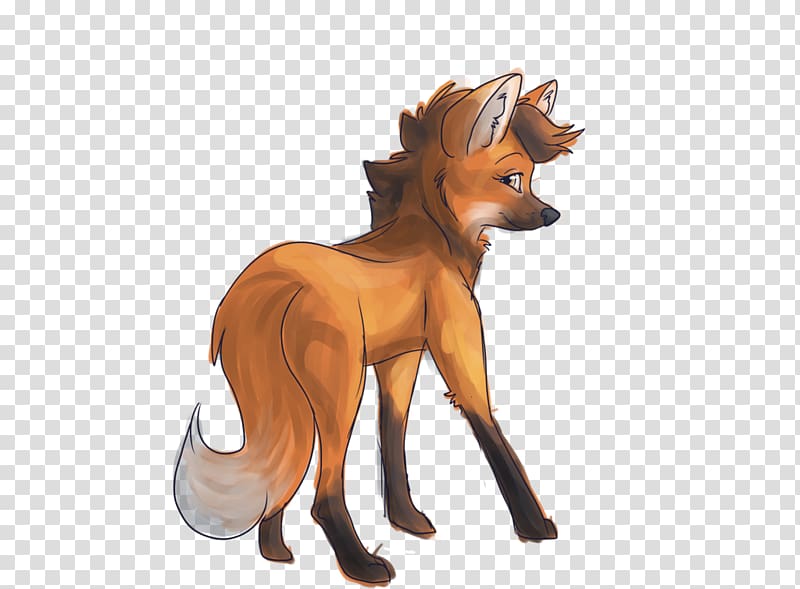 Fox Maned wolf Pony Dog, fox transparent background PNG clipart
