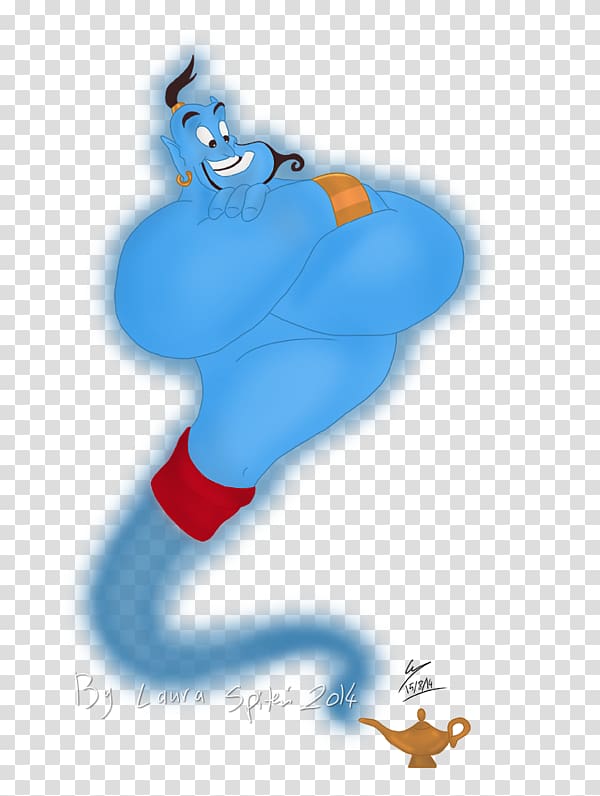 Cobalt blue Character , Genie Aladin transparent background PNG clipart