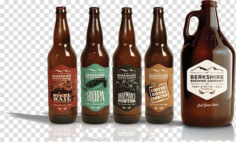 Beer bottle Berkshire Brewing Company India pale ale Brewery, beer transparent background PNG clipart