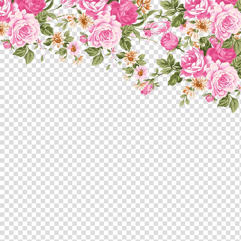 Pink Rose Border PNG Image, Pink Rose Border, Rose Clipart, Lace, Flowers  PNG Image For Free Download