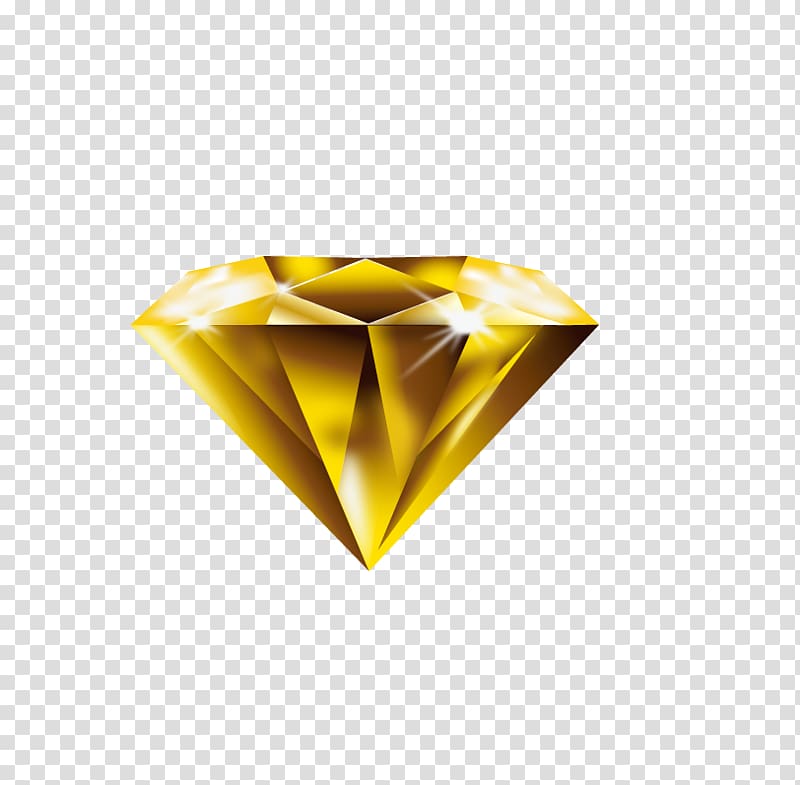 Yellow Diamond Paper, diamond transparent background PNG clipart