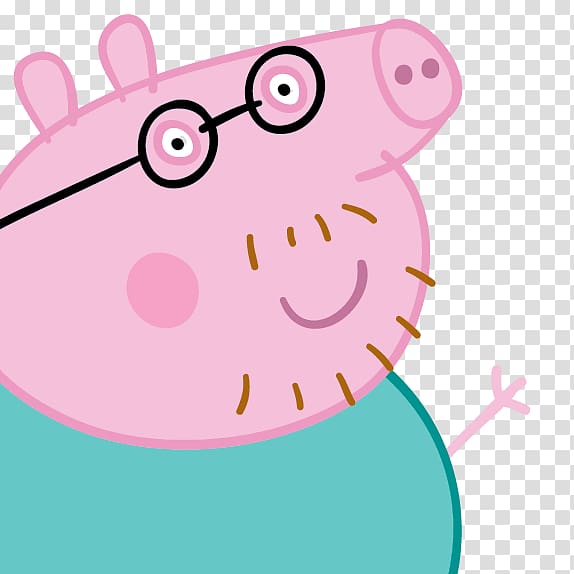 Daddy Pig Mummy Pig Television show, daddy pig transparent background PNG clipart