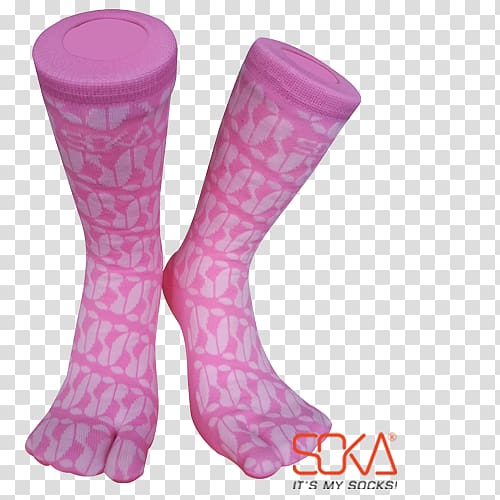 Sock Spandex Green White Pink, Parang Batik transparent background PNG clipart