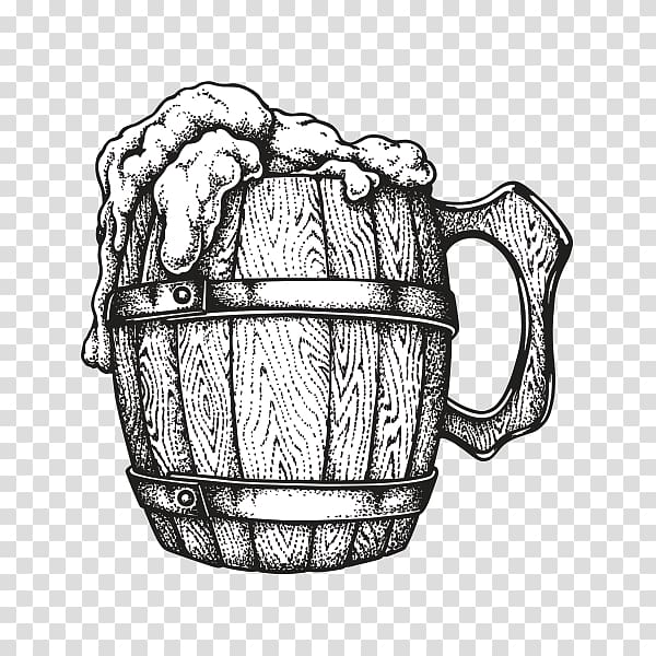 beer mug clipart black and white