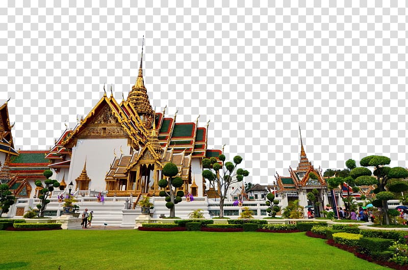 Grand Palace Wat Arun Hotel, Grand Palace in Bangkok panorama transparent background PNG clipart
