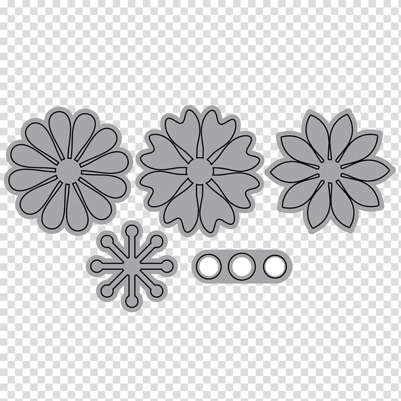 Die Elizabeth Craft Designs, Inc. Pattern, flower set transparent background PNG clipart