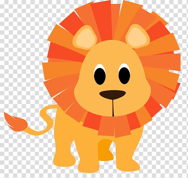 orange and brown lion illustration, Giraffe Lion Cartoon Infant , Cartoon lion transparent background PNG clipart