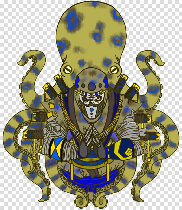 Octopus Font, blue ring transparent background PNG clipart