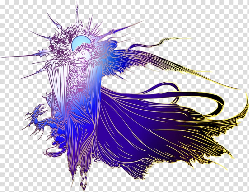 Final Fantasy XV Final Fantasy XIII Final Fantasy IV (3D remake), Blue European goddess decoration pattern transparent background PNG clipart