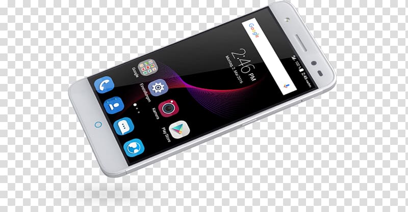 Smartphone ZTE Blade S6 Plus Dual SIM, glass buttons transparent background PNG clipart