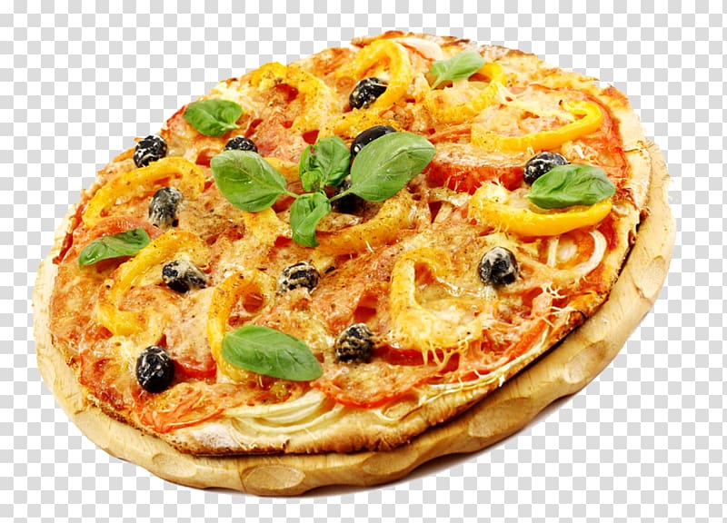 pepperoni pizza, Sicilian pizza California-style pizza Italian cuisine Vegetarian cuisine, Pizza transparent background PNG clipart