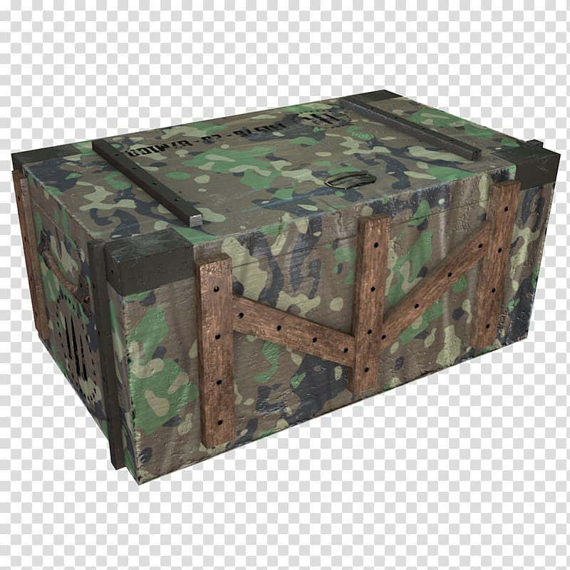 Ammunition box 3D modeling 3D computer graphics, Green ammunition box of Camouflage Army transparent background PNG clipart