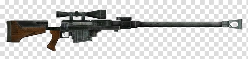 Fallout: New Vegas Fallout 4 Fallout 3 Anti-materiel rifle Weapon, sniper rifle transparent background PNG clipart