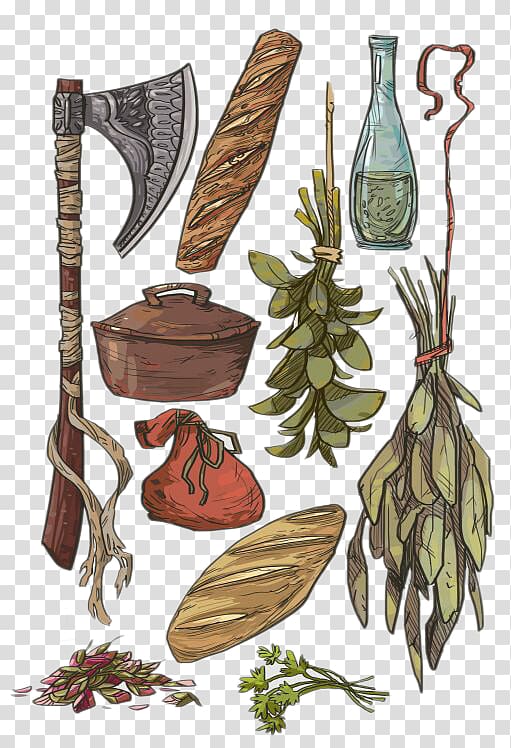 Dungeons & Dragons Pathfinder Roleplaying Game Concept art Sketch, Food & Tools transparent background PNG clipart