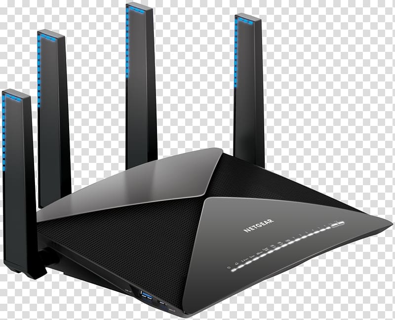 NETGEAR Nighthawk X10 Wireless router Wi-Fi, nighthawk router transparent background PNG clipart