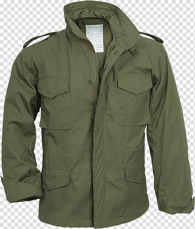 M-1965 field jacket Coat Parka Olive, Jacket transparent background PNG clipart