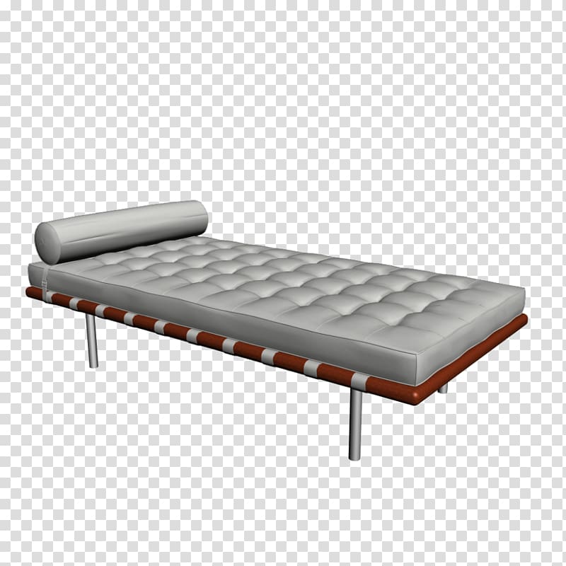 Barcelona chair Couch Daybed Furniture, bed transparent background PNG clipart