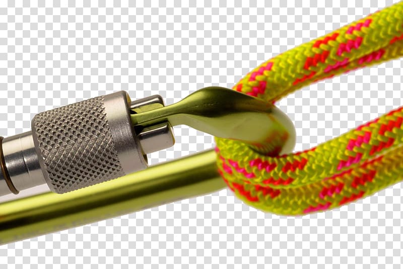 Rope Mountaineering Carabiner Climbing, Rope and snap transparent background PNG clipart