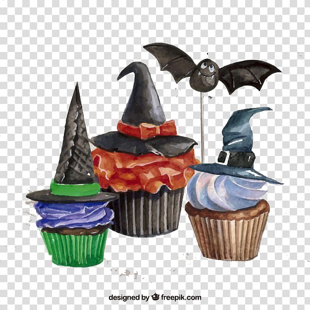 Halloween Watercolor painting , Halloween hat transparent background PNG clipart