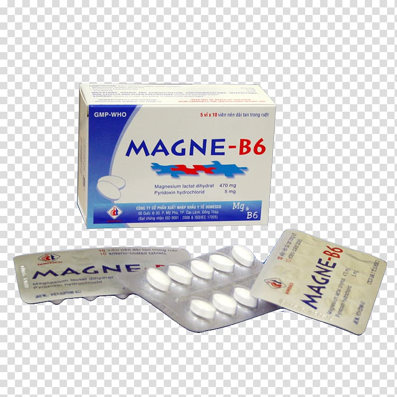 Vitamin B-6 Magnesium Thiamine Pharmaceutical drug, duoc transparent background PNG clipart
