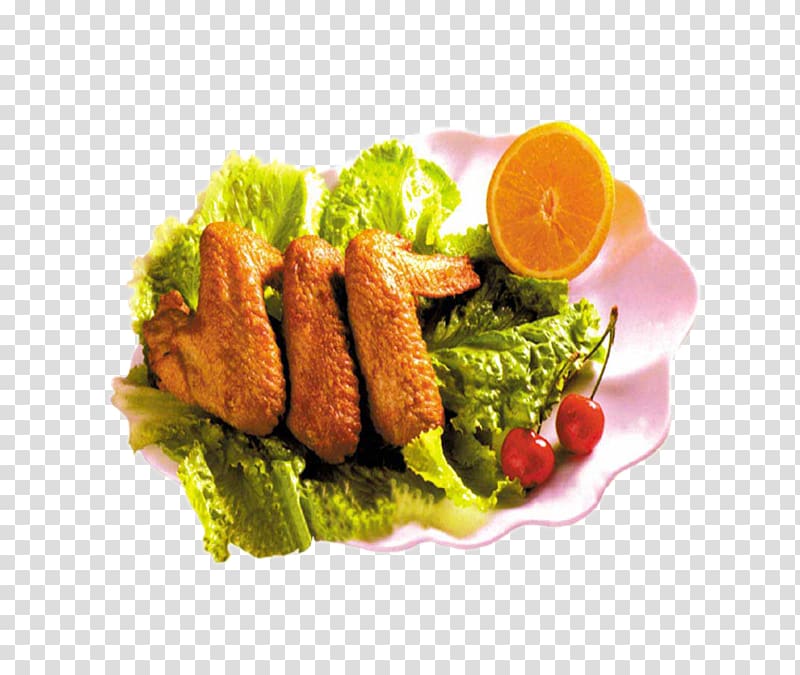 Fast food Buffalo wing French fries Hamburger Fish finger, A chicken wings transparent background PNG clipart