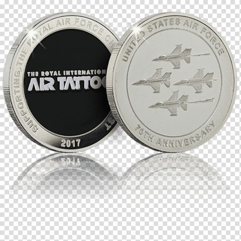 Commemorative coin Silver Royal Air Force World Challenge Coins, Royal Air Force transparent background PNG clipart