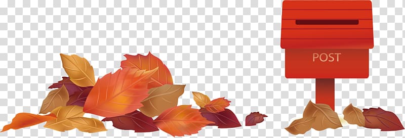 Autumn Email Illustration, Mail Autumn leaves background material transparent background PNG clipart