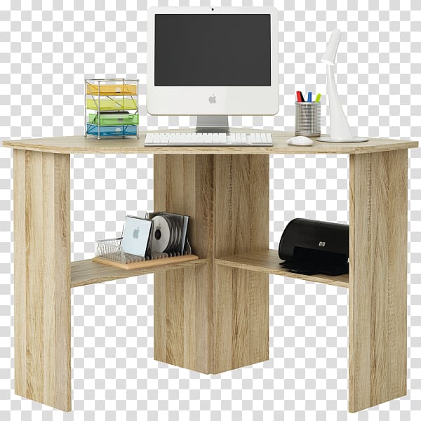 Computer desk Wood Office Hutch, wood transparent background PNG clipart