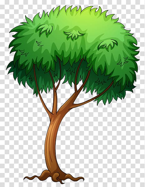 cartoon jungle tree