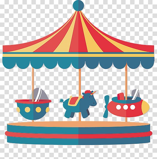 Carousel Cartoon Amusement park , others transparent background PNG clipart