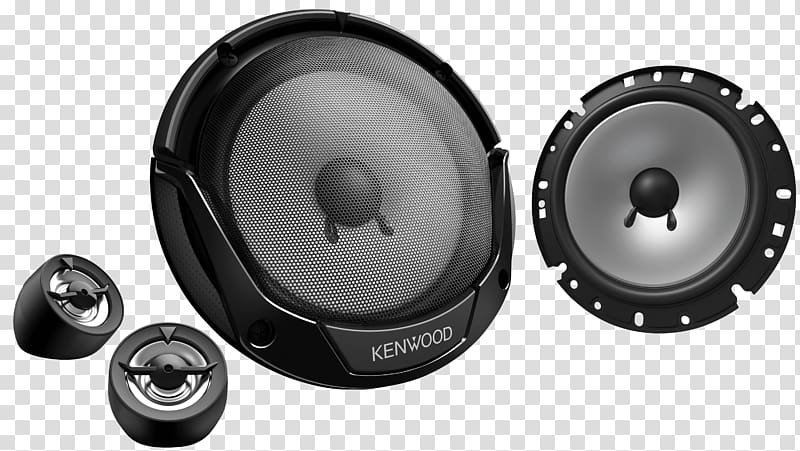 Loudspeaker Kenwood KFC-E715P 300Watts 2way component speaker Tweeter Vehicle audio, car Audio System transparent background PNG clipart
