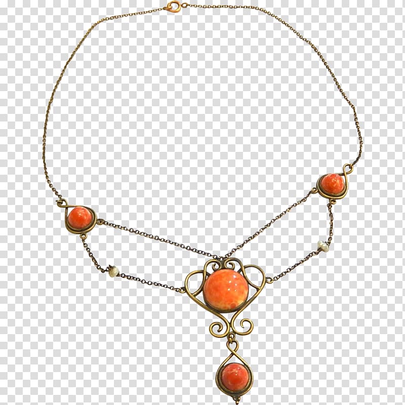 Necklace Bead Gold-filled jewelry Art Nouveau Jewellery, necklace transparent background PNG clipart