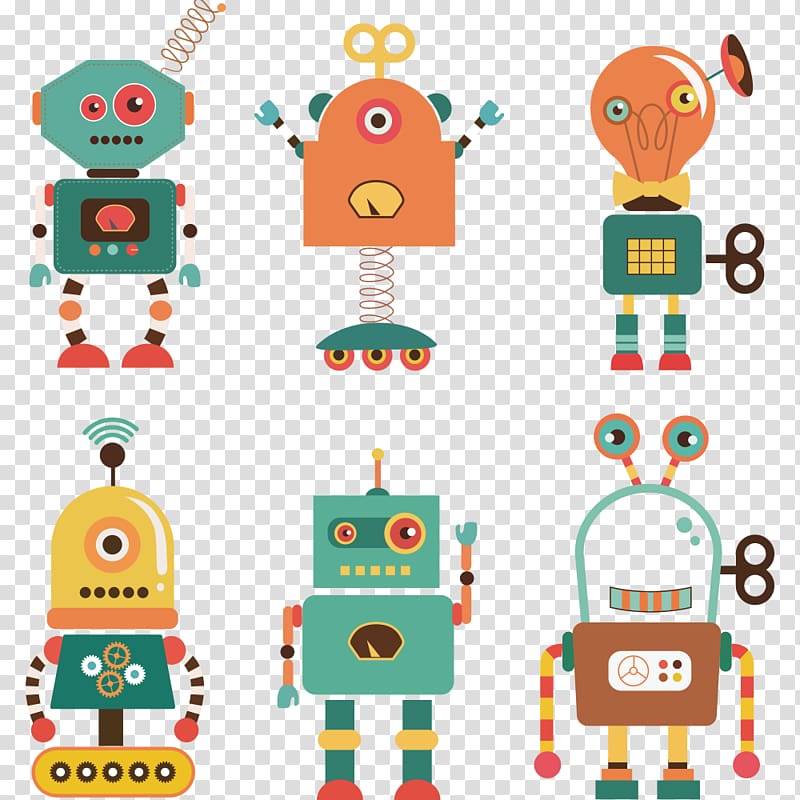 robot illustrations, Robot Illustration, robot transparent background PNG clipart