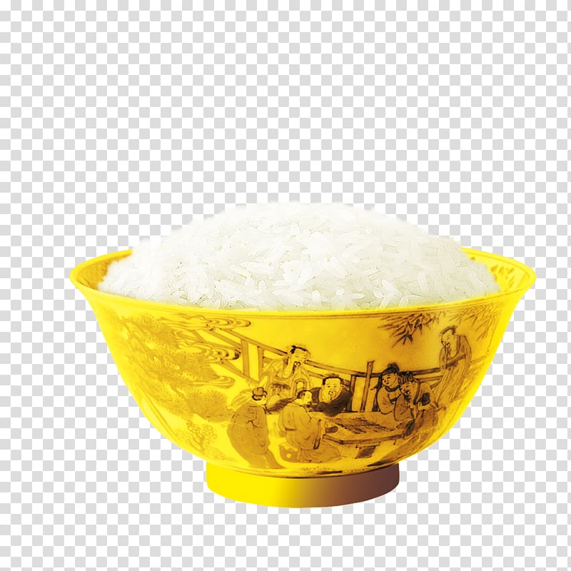 Cooked rice Bowl Oryza sativa, Rice transparent background PNG clipart