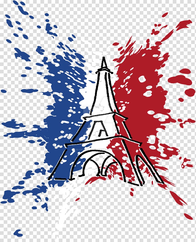 Eiffel Tower , Flag of France Art, france flag transparent background PNG clipart