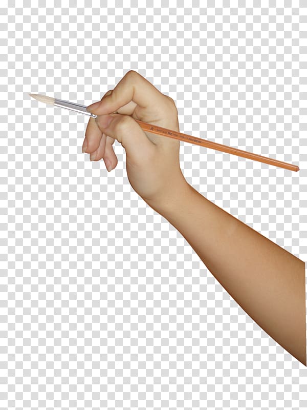 Watercolor painting Upper limb Paintbrush, Painting arm transparent background PNG clipart