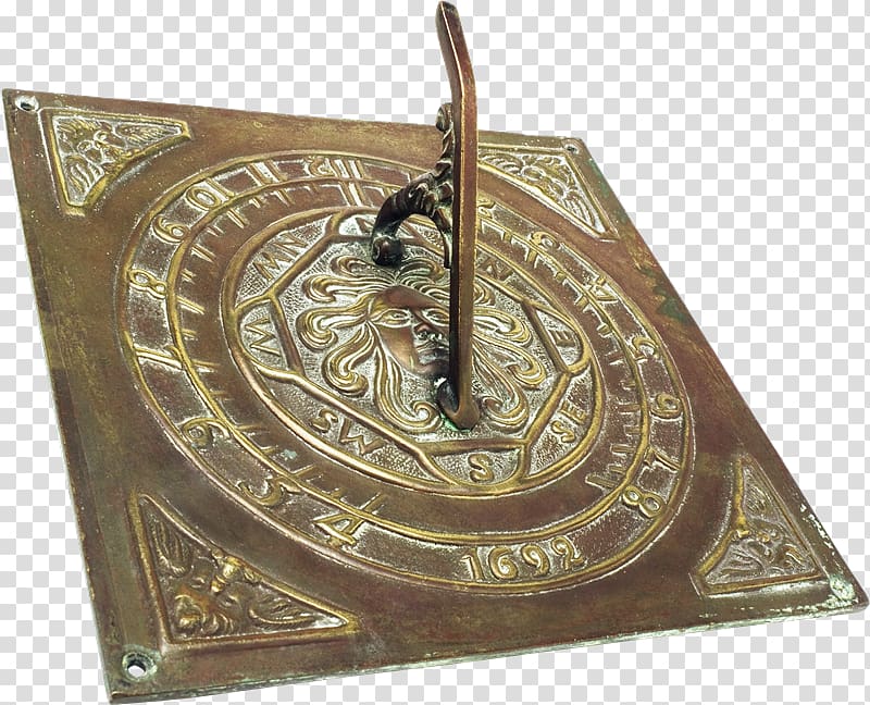 Sundial Clock Watch Bronze Sadovyye Figury, reloj transparent background PNG clipart